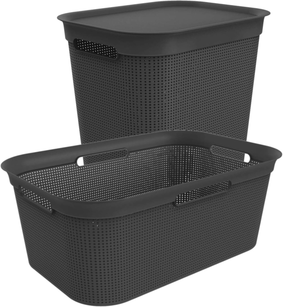 Rotho Wäschekorb 50L BRISEN schwarz Bild 4
