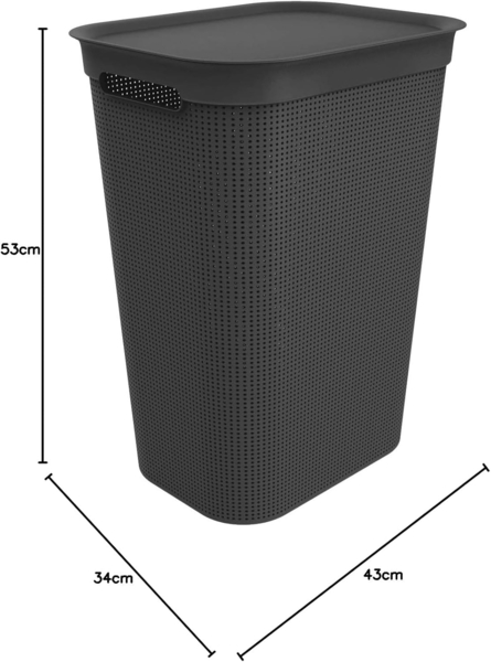 Rotho Wäschekorb 50L BRISEN schwarz Bild 6