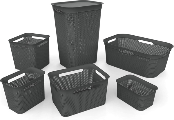 Rotho Wäschekorb 50L BRISEN schwarz Bild 5