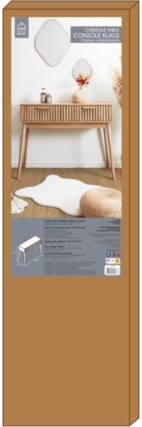 HOME DECO FACTORY Klaus Konsolentisch, Eingangsbereich, Wohnzimmer, Holzwerkstoff, braun, 100 x 80 x 35 Bild 10