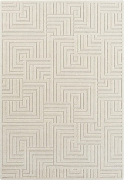 Kurzflor Teppich Manipu Creme 120x170 cm