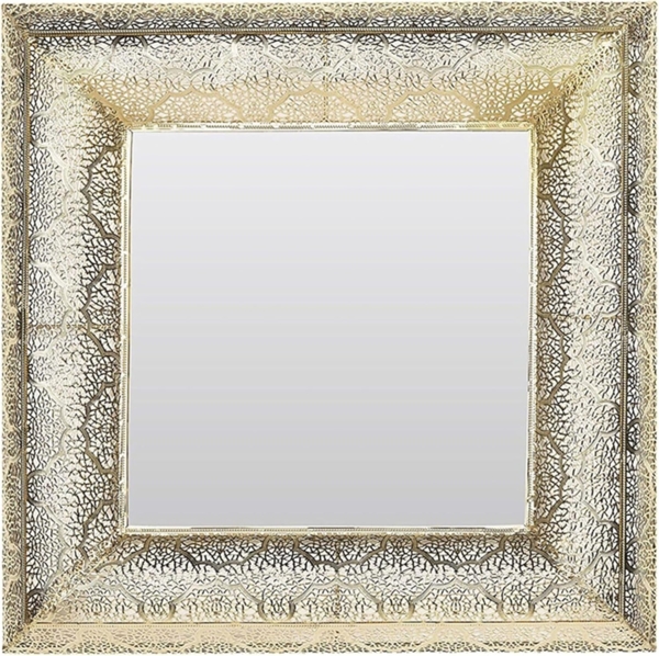 Wandspiegel gold quadratisch 60x60 cm PLERIN
