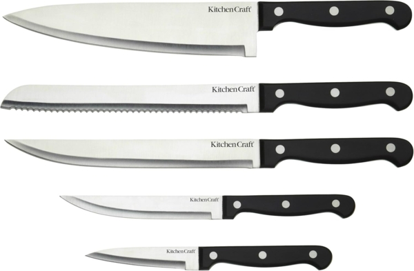 Kitchen Craft Messerblock-Set Holz 6-teilig in Geschenkbox Bild 2