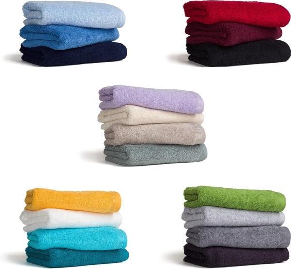 Möve Handtuch Superwuschel, Walkfrottee (1-St), Handtuch mit Bordüre, 100% Premium Cotton Baumwolle, einfarbig, weich Bild 4