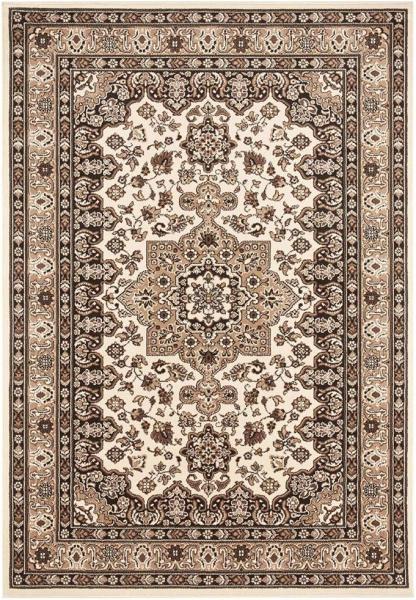 Orientalischer Kurzflor Teppich Parun Täbriz Ivory Beige - 120x170x0,9cm