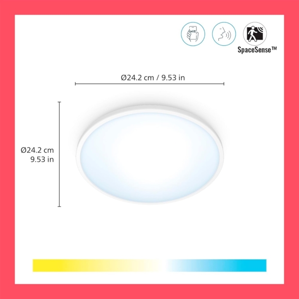 WiZ SuperSlim Deckenlampe 14W Bild 2