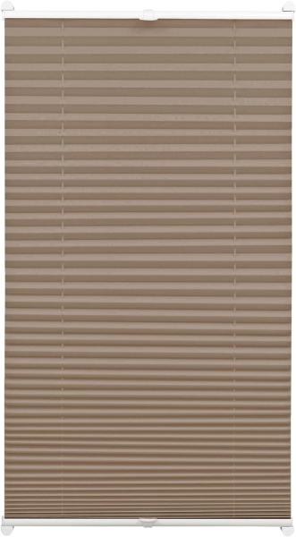 Gardinia EasyFix Plissee, mit 2 Bedienschienen, Taupe, 130x90 cm