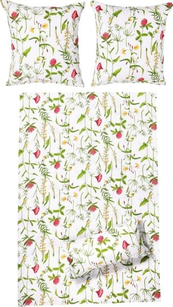 Erwin Müller Bettwäsche Bettwäsche, Seersucker, 2 teilig, Perkal-Seersucker Blumen