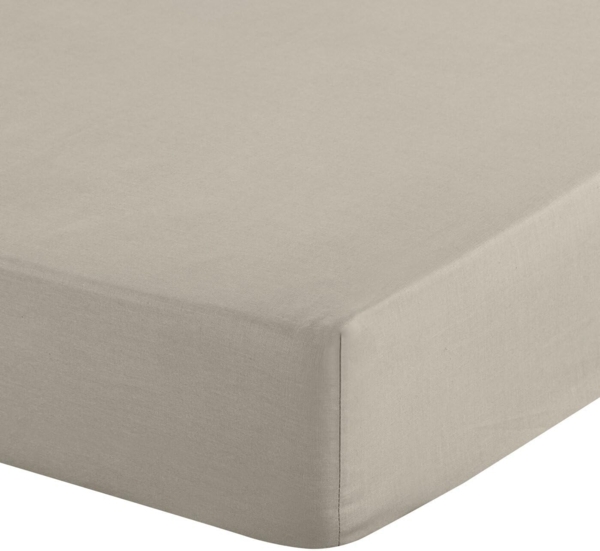 Eurofirany Spannbettlaken BASIC Betttuch mit Gummizug, Baumwolle, Makosatin, Gummizug: rundum, Zuhause und Hotelbedarf 100x200 140x200 160x200 180x200 200x220
