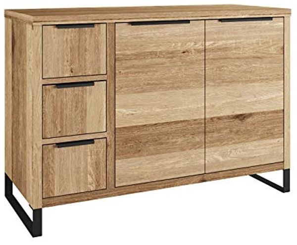 Waschtisch 105 cm Wildeiche massivum Sydney Badunterschrank Holz braun Schrankwaschtisch Unterschrank Badezimmermöbel