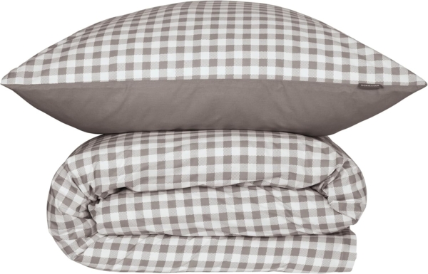 Schiesser Bettwäscheset Vichy - Renforcé - 2-teilig - 135 x 200 cm - Grau