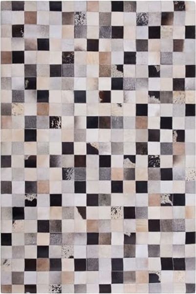Teppich Kuhfell braun-beige 160x230 cm Patchwork RIZE