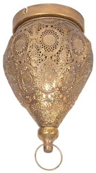 Qazqa Deckenleuchte Mowgli, ohne Leuchtmittel, E27, Gold, Orientalisch, Stahl, 1-flammig