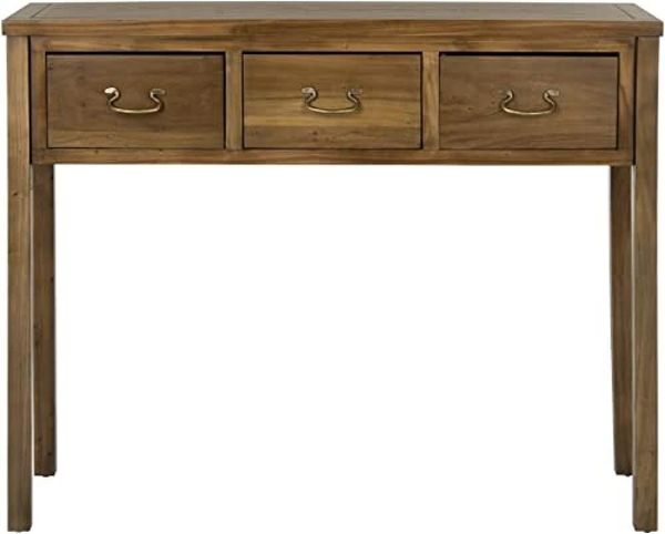 SAFAVIEH Contemporary Wooden Accent Table, in Oak, 36 X 105 X 80.51