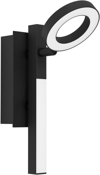 Eglo 900513 Spotleuchte CARDILLIO 2 Alu, Stahl schwarz, Kunststoff satiniert LED 1X3,2W;1X2,2W 3000K L:22. 5cm B:6. 5cm H:16. 5cm