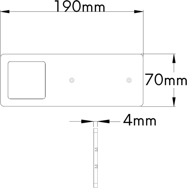 kalb LED Unterbauleuchte LED Unterbauleuchten silber 5W- sehr flache Küchenleuchte, 4er Set neutralweiß, neutralweiss Bild 3