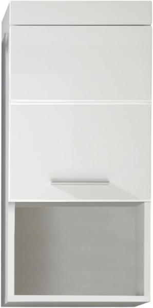 trendteam smart living - Hängeschrank Badschrank - Bad - Amanda - Aufbaumaß (BxHxT) 36 x 77 x 23 cm - Farbe Weiß Hochglanz - 139350301