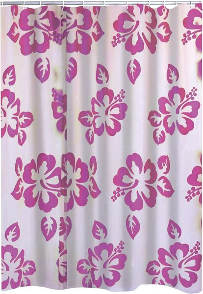 Ridder Duschvorhang Flowerpower Semitransparent-rosa Breite 180 cm