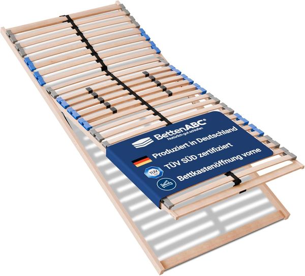Lattenrost MaDeRa 7-Zonen-Lattenrost – 3 verschiedene Ausführungen, Selbstmontage, Betten-ABC, Kopfteil Bettkastenfunktion, Fußteil Bettkastenfunktion, Optimale Anpassung an den Körper, besondere Langlebigkeit, stabil