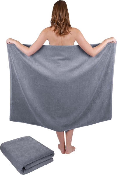 Betz Badetücher 2 Stück Badetuch groß XXL Dresden 100x140 cm Saunatuch Set Strandtuch, 100% Baumwolle (Set, 2-St)