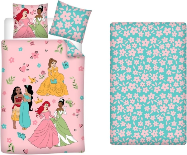 Disney – Bettwäsche-Set mit 1x Bettbezug(140x200cm), 1x Kissenbezug(65x65cm) & 1x Spannbettlaken(90x200cm) Bild 1