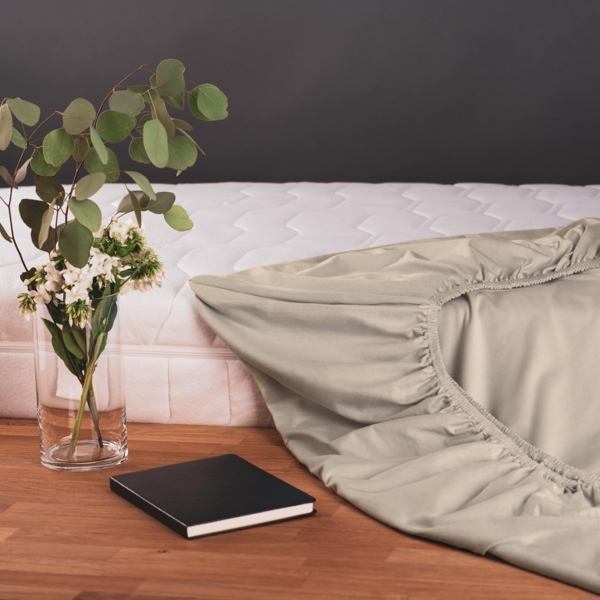 Blumtal® Baumwolle Spannbettlaken 80x160-180 cm Basics Jersey - Bettlaken 80x160 Kinder - Oeko-TEX zertifiziertes Spannbettlaken Beistellbett/Spannbettlaken Kinderbett 80x160-180 - Taupe Bild 3