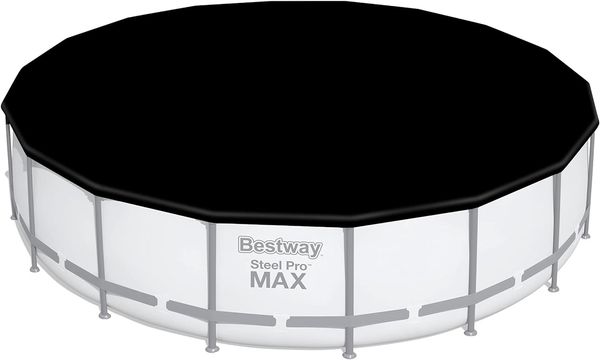 Bestway Steel Pro MAX Frame Pool Komplett-Set mit Filterpumpe Ø 549 x 122 cm, lichtgrau, rund Bild 9