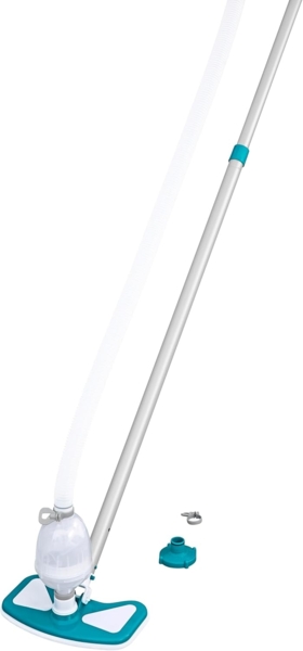 Poolpflege Basis-Set AquaClean™ mit pumpenbetriebenem Poolsauger & Kescher für Poolgrößen bis 610 cm