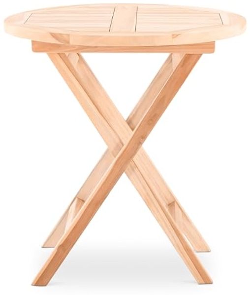 Raburg Gartentisch Esstisch, Teakholz, wetterfestes Teak, rund, Tina, 70 cm Ø, 76 cm hoch, langlebig, leicht & robust, UV-beständig & pflegeleicht Bild 4