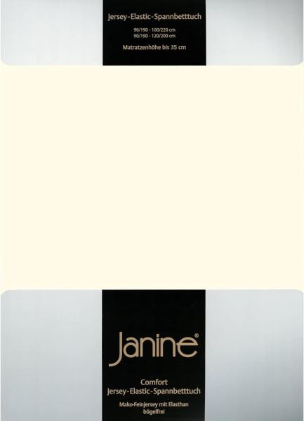 Janine Jersey Elastic Spannbetttuch|140x200 cm - 160x220 cm| natur