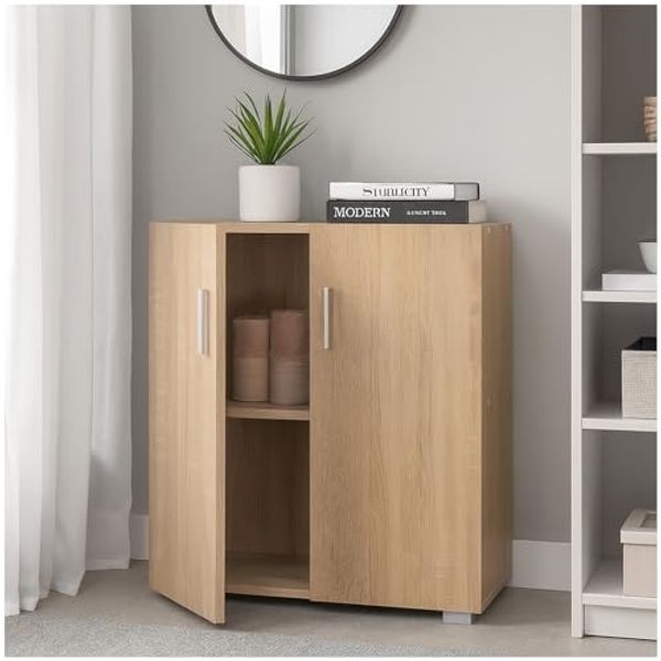 HTI-Living Sideboard Sideboard 2 Fächer Thekla Sonoma (Stück, 1 St, 1 Sideboard), Kommode Midischrank