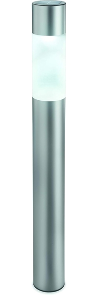 Solarleuchte Pole Light, Duo Color, Akku, Aluminium, LED Standleuchte, Solar Außenleuchte, Gartenbeleuchtung, wetterfest, außen, winterfest, H=70cm, 102606