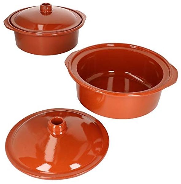 MamboCat Vorratsglas 4tlg. Tontopf Set - 2x Tontopf Cocotte 4,5L + 2x Deckel - 99532, Ton