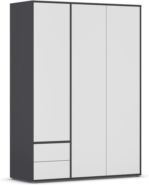 rauch Drehtürenschrank Kleiderschrank Schrank Garderobe Wäscheschrank NABILA viel Stauraum mit 2 Schubladen und Push-to-Open Funktion TOPSELLER MADE IN GERMANY