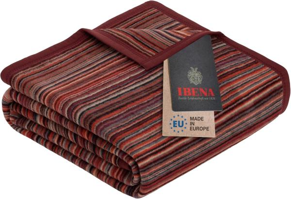 Wohndecke Jacquard Decke Malang, IBENA, mit filigranen Streifen