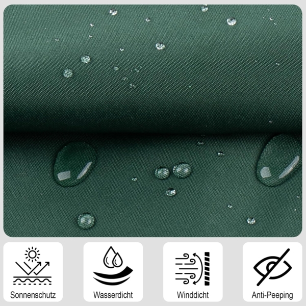 SUNNY GUARD Balkon Sichtschutz 50x200 cm Balkonverkleidung Balkonabdeckung Balkonumspannungen,UV-Schutz,Wind und wasserdicht,Geeignet für Balkon,Garten,mit Kabelbinder,Verde,Benutzerdefinierte Bild 2