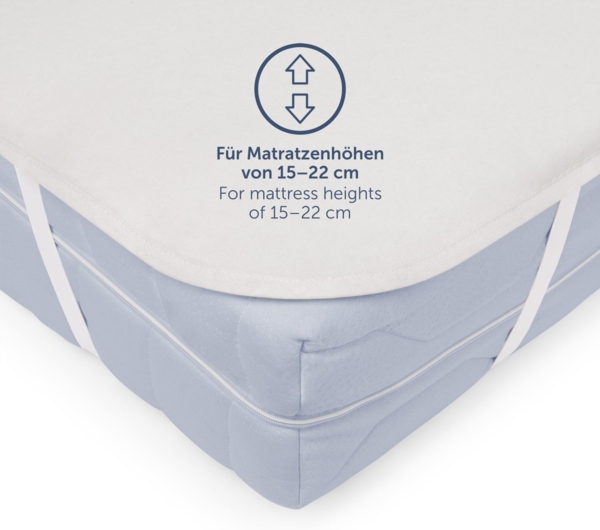Blumtal® Premium Molton Matratzenschoner 140x200 cm aus 100% Baumwolle - Oeko-Tex zertifizierte Molton Matratzenauflage 140x200 cm - atmungsaktiver Matratzenschutz 140x200 - Matratzenunterlage 140x200 Bild 5