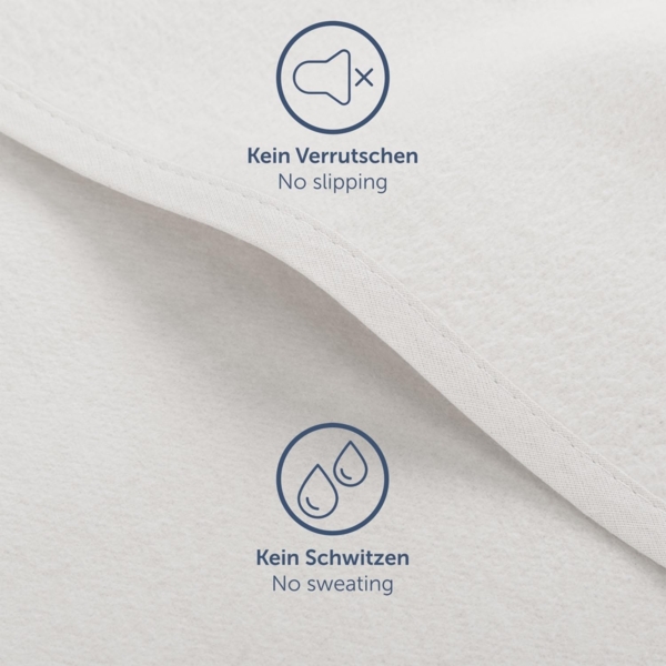 Blumtal® Premium Molton Matratzenschoner 140x200 cm aus 100% Baumwolle - Oeko-Tex zertifizierte Molton Matratzenauflage 140x200 cm - atmungsaktiver Matratzenschutz 140x200 - Matratzenunterlage 140x200 Bild 6