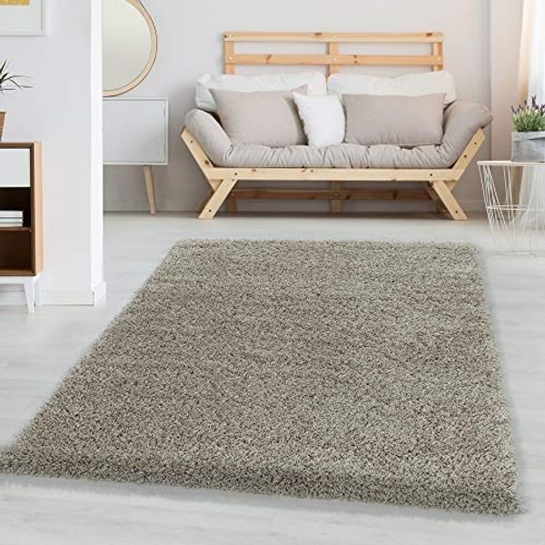 Carpetsale24 Shaggy Hochflor Teppich Wohnzimmer 300x400 cm Natur - Modern Flauschiger Teppich Extra Weich, Pflegeleicht und Einfarbig - Ideal als Teppich für Schlafzimmer, Esszimmer und Küche