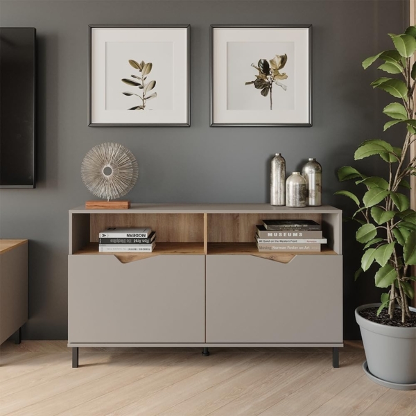 Kommode Marelle Greige/Artisan 140 x 81.3 cm mit 2 Türen Vicco Bild 2