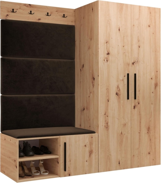 Garderoben-Set Mapreni I (Farbe: Artisan Eiche, Manila 04)
