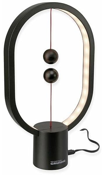 Tischlampe Grundig Schwarz Metall