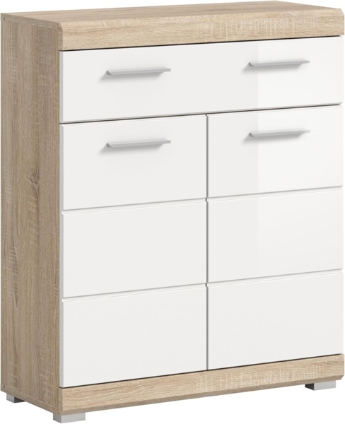 furnling Unterschrank Scott 1 Schublade, 2 Türen, Badkommode, Badschrank, Badmöbel, 74 cm breit
