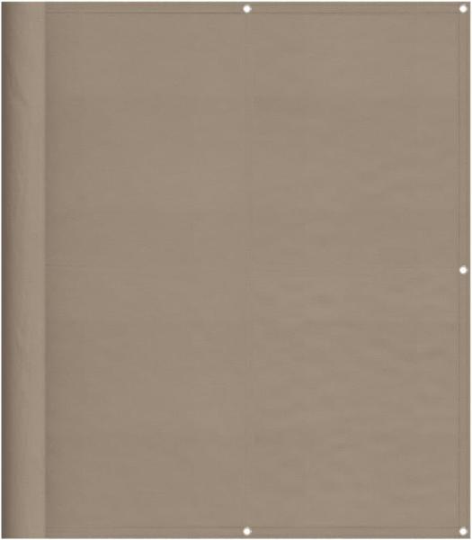 Balkon-Sichtschutz Taupe 120x700 cm 100 % Polyester-Oxford