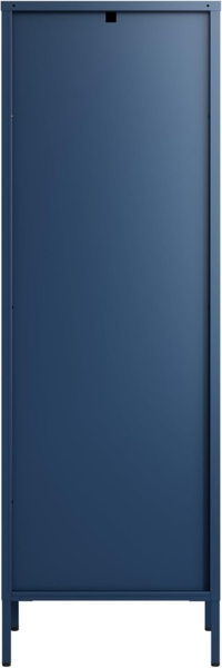 Vitrinenschrank Säkylä Stahl 150x50x35 cm Navyblau [en. casa] Bild 8