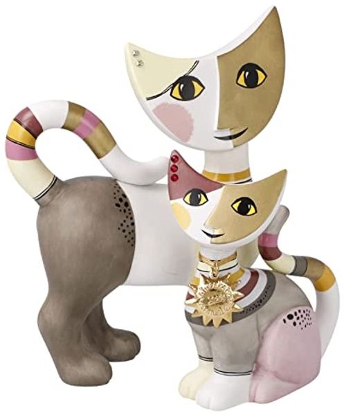 Goebel Figur Rosina Wachtmeister - Felia e Emilio, Jahreskatze 2022, Porzellan, Bunt, 16. 5 cm, 31343051
