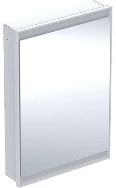 Geberit ONE Spiegelschrank mit ComfortLight, 1 Tür, Unterputzmontage,weiss/Aluminium, 60x90 cm, 505.800, Ausführung: Anschlag links - 505.800.00.2