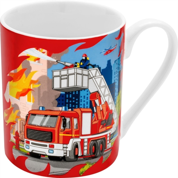 Kinder Tasse Becher Milch Kakaotasse 20cl Geschenk Sheepworld FEUERWEHR 074312