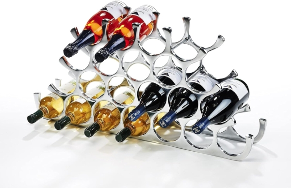 Kobolo Weinregal Flaschenhalter CIRCLE aus Metall für 22 Flaschen