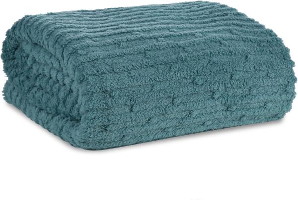 Wohndecke Kuscheldecke Gemusterte Sofadecke Tagesdecke Couchdecke Decke LISA minze 170x210 minze